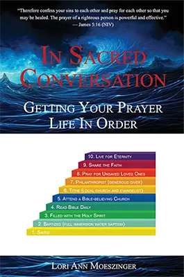 Cover of “In Sacred Conversation: Getting Your Prayer Life In Order” featuring title and spiritual imagery.