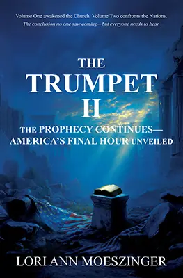 Cover image of “The Trumpet II: The Prophecy Continues—America’s Final Hour Unveiled” showcasing title and author.