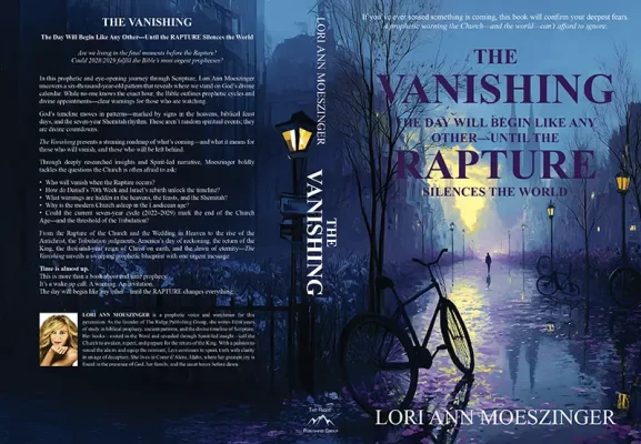 Full book cover of “The Vanishing” featuring the front and back with title, author, and a synopsis.